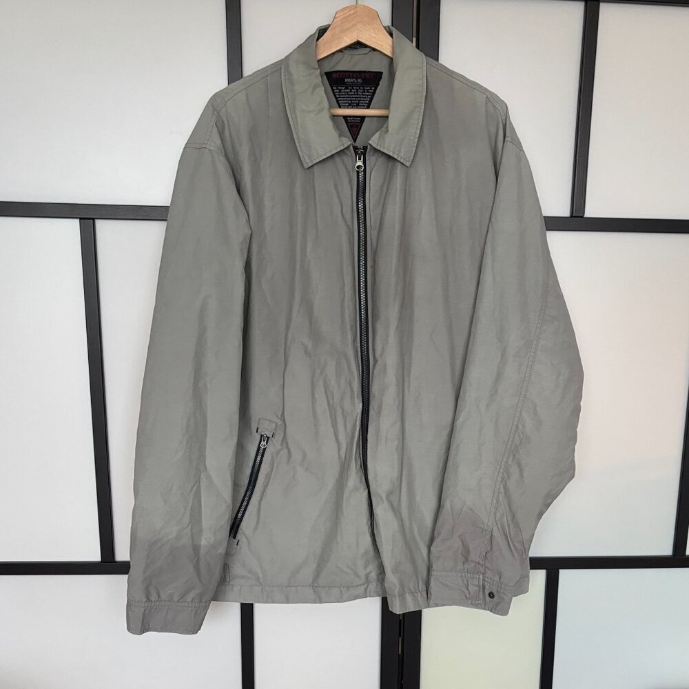 ScotteVest Jacket Mens XL Gray Travel~READ DESCRIPTION PLEASE! VTG